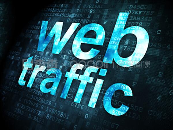 基于數字背景的seo網絡開發概念網絡流量