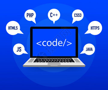 以膝上型和虛擬屏幕制作網(wǎng)站和應(yīng)用程序軟件編html5和ph代碼矢量背景演示編程代碼ph開(kāi)發(fā)編概念網(wǎng)站開(kāi)發(fā)和應(yīng)用程序軟件編使用膝上