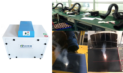 過(guò)濾吸掉車間焊煙粉塵的不耗材除煙凈化器